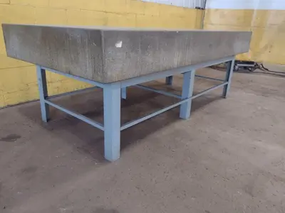 8' X 4' X 10" CHALLENGE PRECISION LAYOUT INSPECTION GRANITE TABLE: STOCK #23808