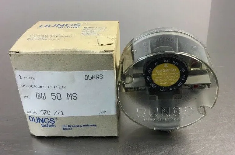 Dungs GW50MS GW-50-MS Differential Pressure Switch. 6C