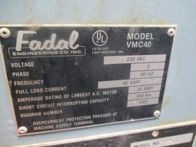 USED 1992 FADAL VMC-40