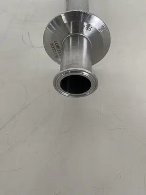 USED DETACHABLE STAINLESS STEEL 15" SPRAY BALL W/ 1 1/2" SANITARY FITTINGS