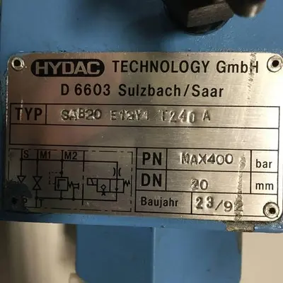 USED HYDAC SAB20 E12Y1 T240 A