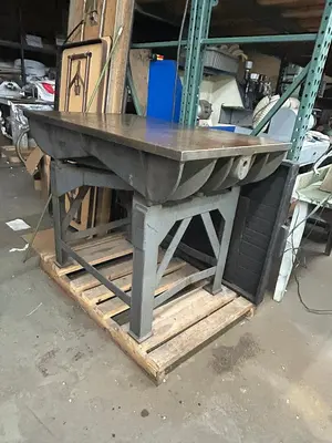 Machine Products Corp Job #5 (48" x 30") Precision Cast Iron Surface Plate on HD Steel Stand