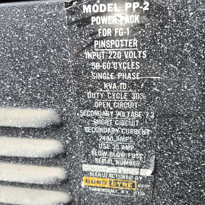 U14684C Used Duro Dyne FG-1 Pinspotter