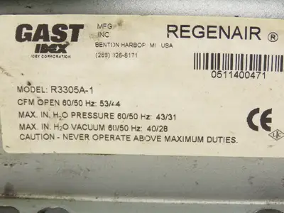 Used GAST _UNKNOWN_ Centrifugal Blowers Indiana US | Arrow Industrial #1366386
