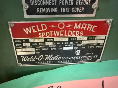 WELD-O-MATIC AF-2 Welding Machinery (Other) | CNC Pro Equipment (1)