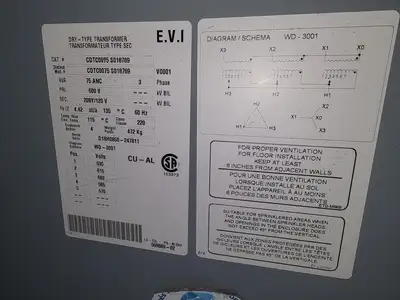 Used EVI CDTC0075S018769 Transformers British Columbia CA | Lenmark #367083