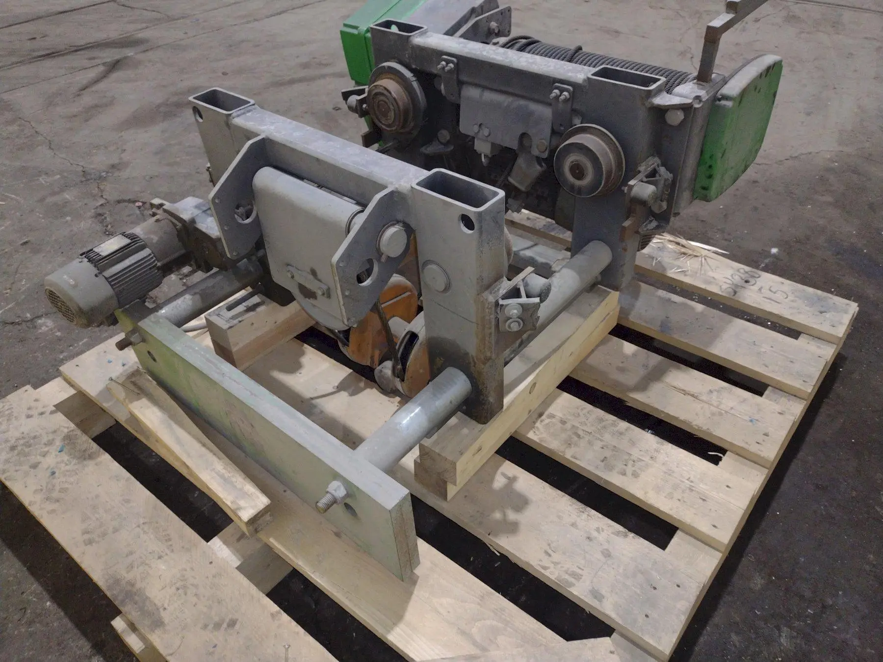 10 TON STAHL SINGLE-GIRDER OVERHEAD CRANE CABLE HOIST & POWER TROLLEY: STOCK #19748