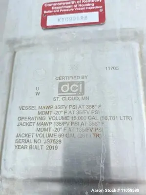 Used DCI _UNKNOWN_ Stainless Steel Tanks Illinois US | Aaron Equipment #1303788