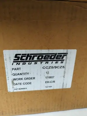 New | in-Stock SCHROEDER CCZ5/9CZ5 Filters | Surplus Asset Holdings #1218450