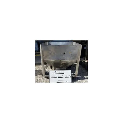 Used 25 Cu. Ft. Stainless Steel Bin with Slide Gates