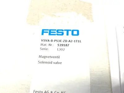 USED FESTO SOLENOID VALVE, 5/3, EXHAUSTED