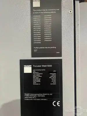 USED 2018 TRUMPF TRULASER WELD 5000