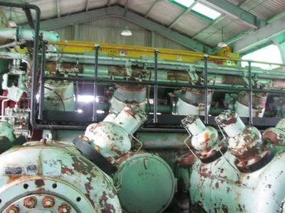 Used Cooper Bessemer GMVH10 Qty 2 Lubricated Reciprocating Air Compressors Oklahoma US | Borderless Services #1378271