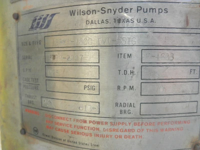 USED WILSON SNYDER 12GX4-1800 IVT