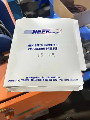 USED 2006 NEFF NEFF DF40-15M PRESS