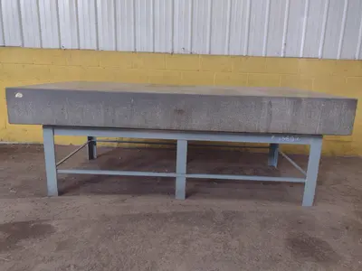 8' X 4' X 10" CHALLENGE PRECISION LAYOUT INSPECTION GRANITE TABLE: STOCK #23807