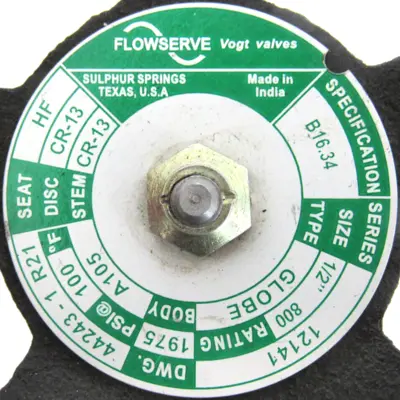NEW LOT OF 2 FLOWSERVE 1/2"-800 GLOBE VALVE 12141