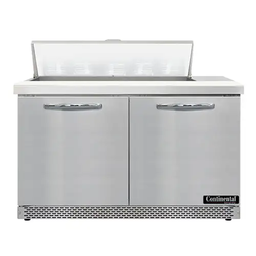 Continental SW48N10-FB 48" Sandwich/salad Prep Table W/ Refrigerated Base, 115v