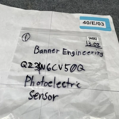Used Banner Q23SN6CV50Q Photoelectric Sensors California US | Davliegogo LLC #1706677