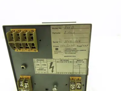 Marathon Monitors Eurotherm 300 D Chart Recorder 0-2 %C 120VAC