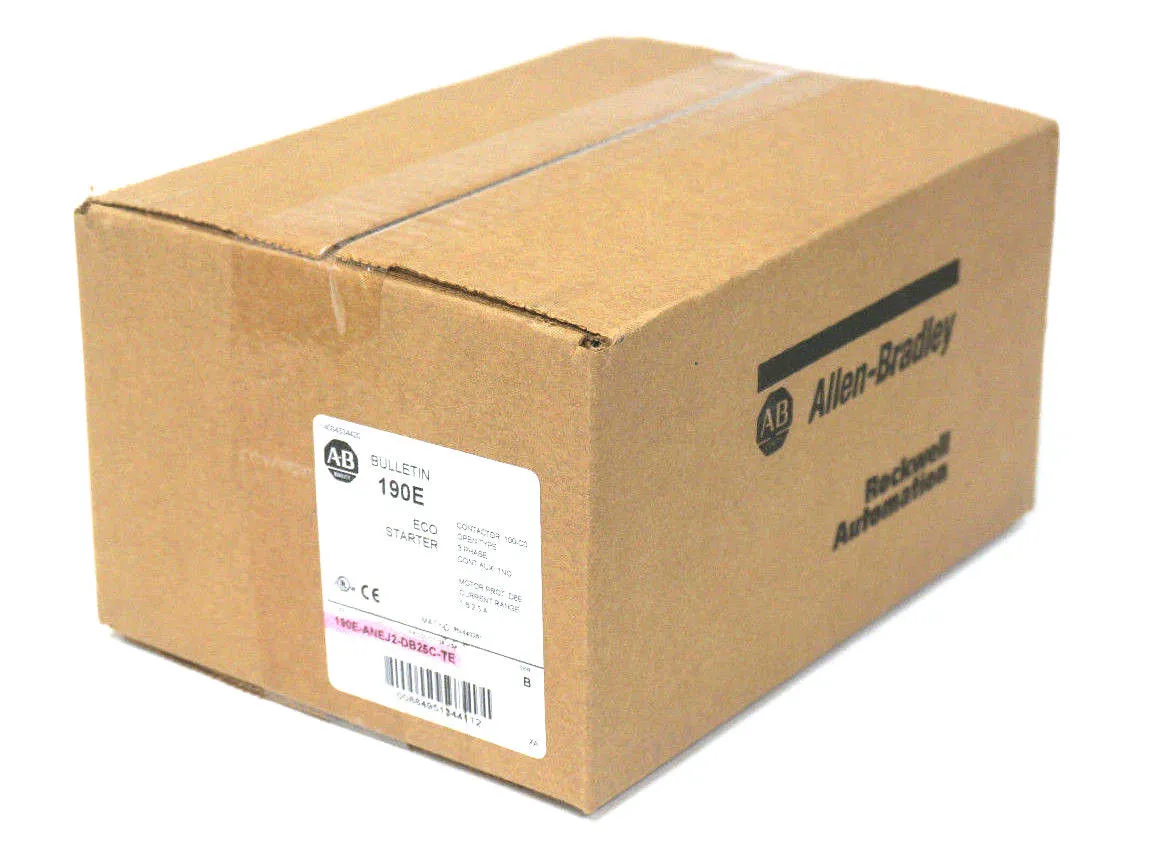 NEW ALLEN BRADLEY 190E-ANEJ2-DB25C-TE ECO STARTER SER. B, 143261