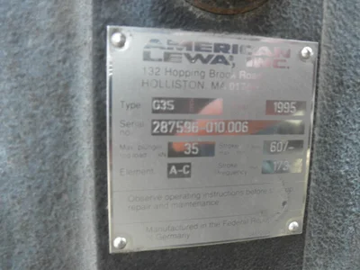 USED AMERICAN LEWA G3S