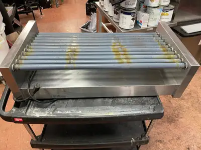 Used Nemco Used Nemco 8250SX-SLT Digital Hot Dog Roller Grill 50 Hot Dog Capacity 120V AS IS Grills & Griddles Illinois US | Falcon Restaurant Supply #1376233
