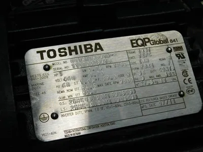 1 HP Toshiba 0014XDSB41A-P Motor 0.75kW 1760RPM 460V 1.70A 60Hz 1.15SF Used