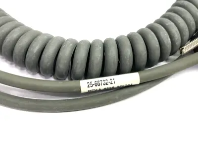 USED SYMBOL BARCODE SCANNER SPRIAL CORD CABLE ASSEMBLY