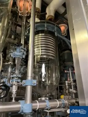 USED BUCHI 107/107 Liter Buchi Kilo Lab Reactor Train System, Glass Lined