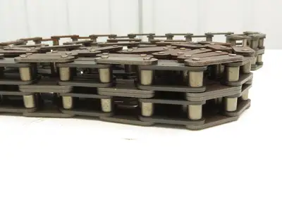 RF2060-2 Double Strand Roller Chain 1-1/2" Double Pitch 10' Length Lot of 2