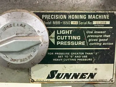 Used SUNNEN MBB1650MS Hones Ohio US | HGR 24 #1345766