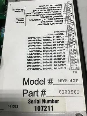 USED PRODUCTION PROCESS MDT-40E