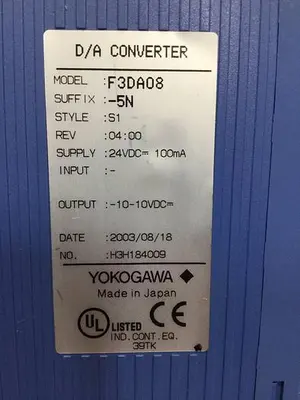 USED YOKOGAWA F3DA08-5N