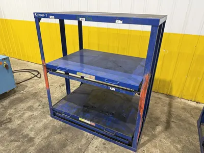 (4) 1,000 LB CAPACITY DIE RACKS W/ SLIDING SHELVES: YOBRO #24478