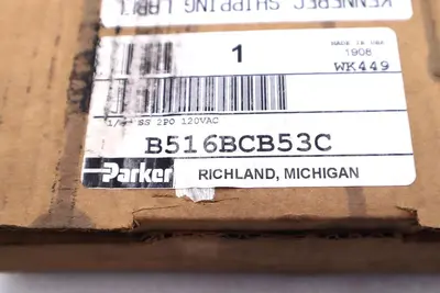 NEW PARKER B516BCB53C AIR CONTROL VALVE #L-540