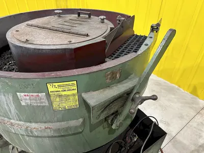 10.5 FT HAMMOND ROTOFINISH MODEL #ST-10 ROTARY BOWL VIBRATORY PARTS DEBURRING FINISHER: STOCK #20063
