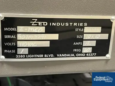 USED Zed Industries ZED Industries Shuttle Sealer, Model Z-MED