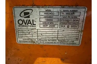 Used 2008 OVAL INTERNATIONAL WB2400 Wire Coilers Pennsylvania US | Global Equipment International, LLC #1547050