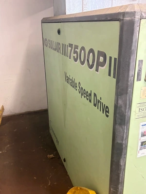 Used Hours 53596 2009 Sullair 7500P Rotary Screw & Sliding Vane Air Compressors Connecticut US | Elite Machine #1300157