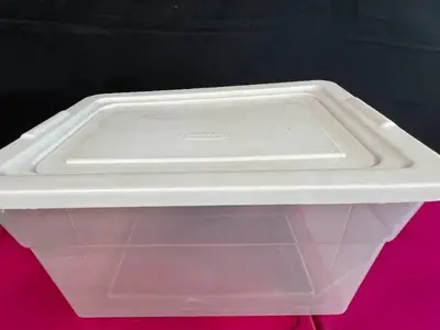 Sterilite and Rubbermaid Plastic Storage Drawers and Bin Set