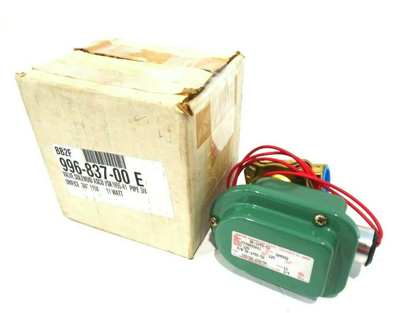 NEW ASCO SK-1955-52 SOLENOID VALVE SK195552