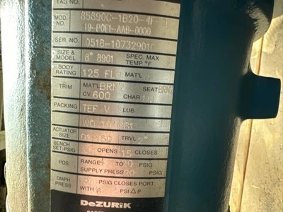 NEW DEZURIK 85890C-1B20-4F-9 19-P0F1-AAB-0000