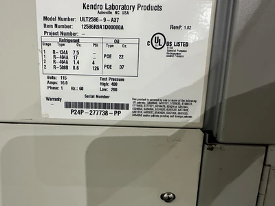 REVCO ULTIMA II -50* - -80*C ULTRA LOW LAB FR