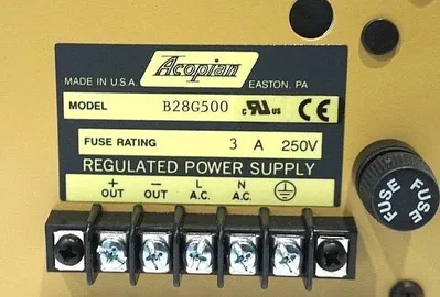 NEW ACOPIAN B28G500 POWER SUPPLY