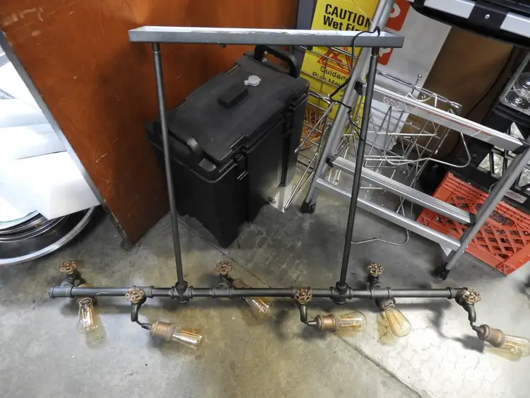 Used Falcon Restaurant Supply Used Steampunk Industrial Water Pipe and Spigot 6 LED Ceiling Light Restaurant Front of House Furnishings Illinois US | Falcon Restaurant Supply #1376650
