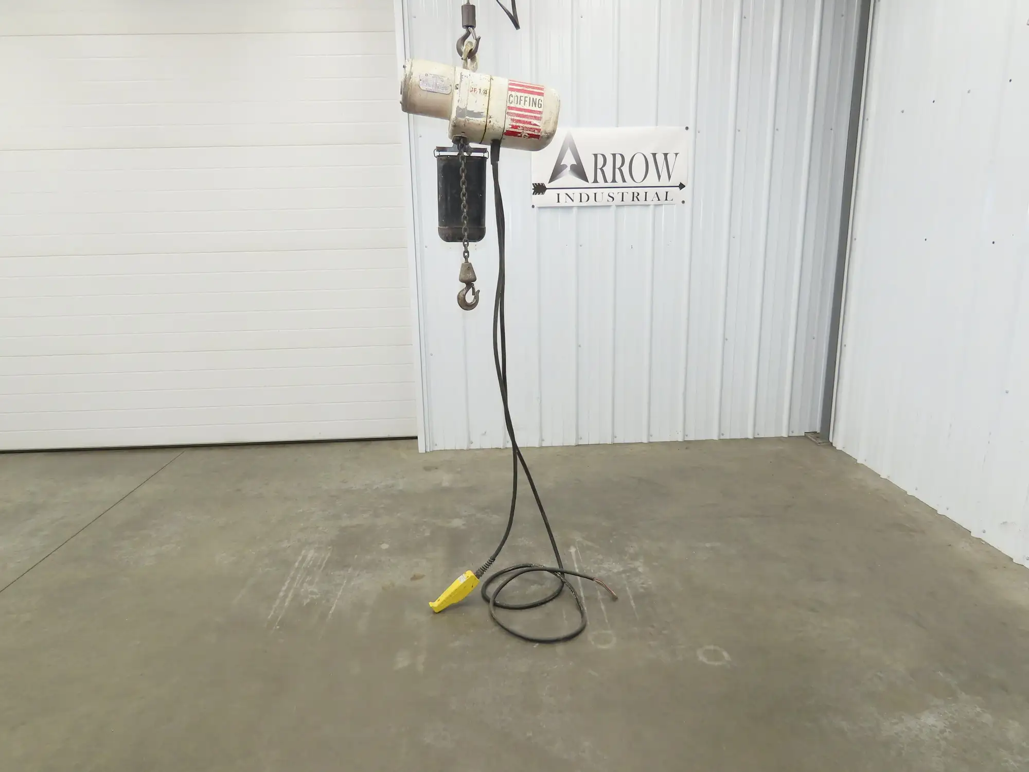 Coffing JF 1/4 Ton Electric Chain Hoist 16 FPM 9' Lift 230/460V 3PH