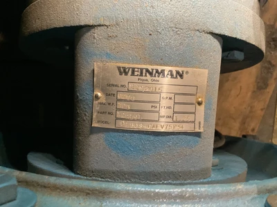 Used Weinman _UNKNOWN_ Pumps New York US | ISP Equipment Group #1318811