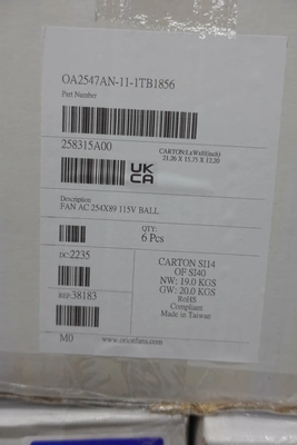 Used ORION OA2547AN-11-1TB1856 Axial Fans Ohio US | Aucto #1307554