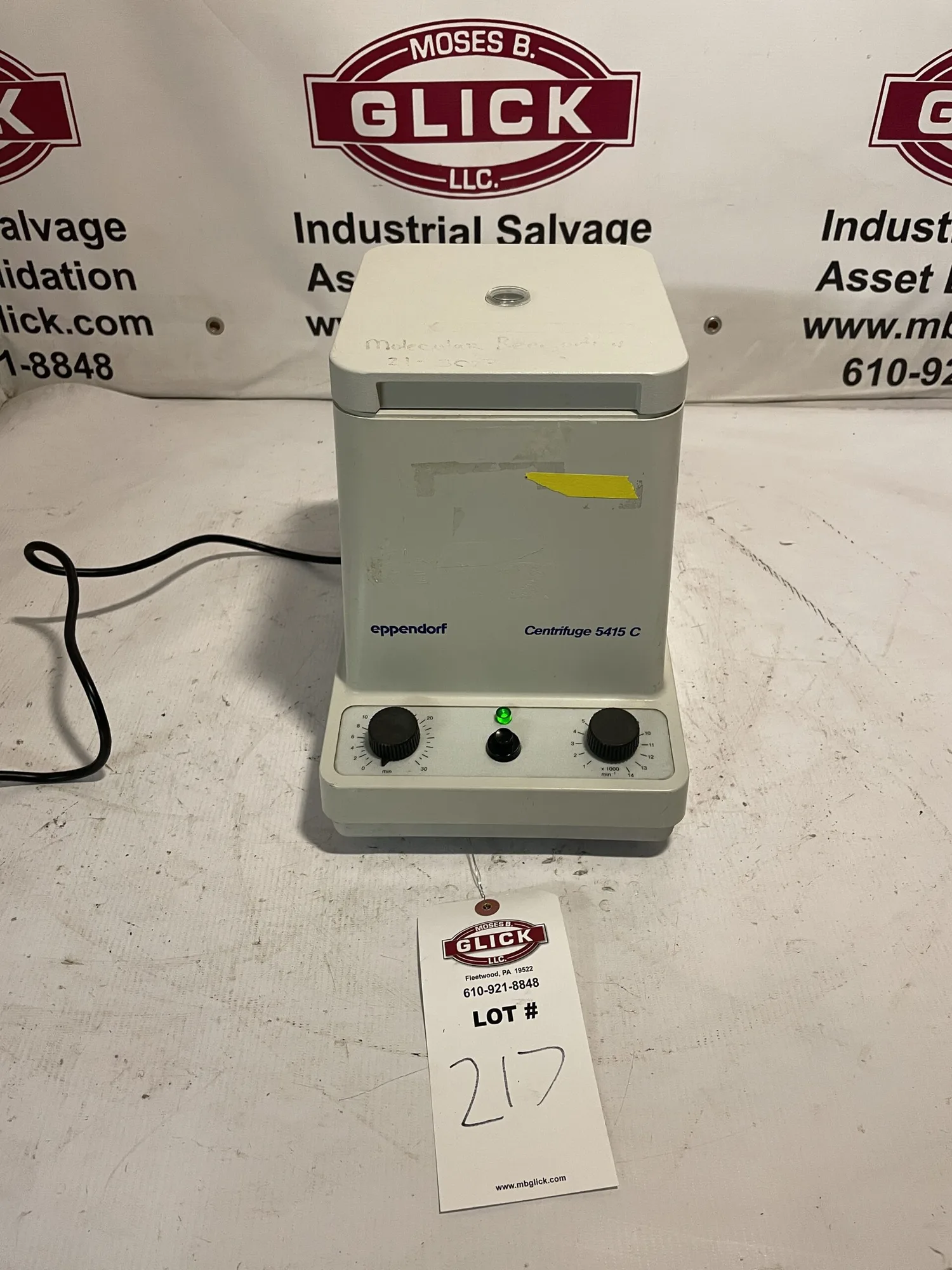 Eppendorf 5415C Benchtop Centrifuge 14000RPM